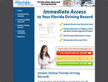 Tablet Screenshot of florida-driving-record.com